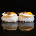 Niguiri huevo de codorniz con trufa 2 piezas
